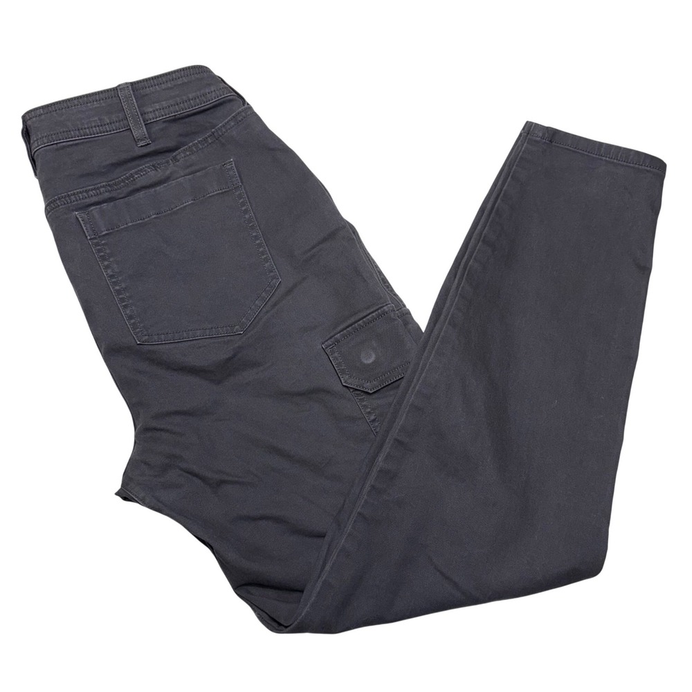 5.11 Tactical Wyldcat Cargo Pants Women 12 Long Grey Slim Tapered 64450-098 Work